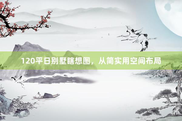 120平日别墅瞎想图，从简实用空间布局